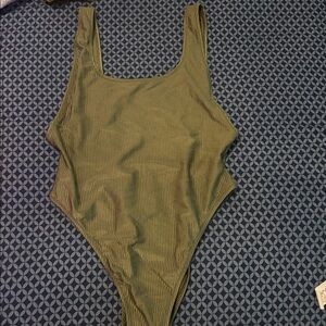 Aerie Olive One-Piece Swimsuit